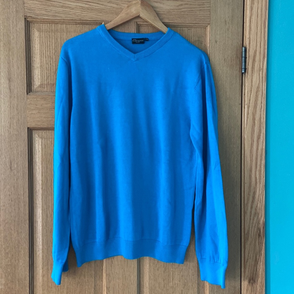 Blue basic sweater